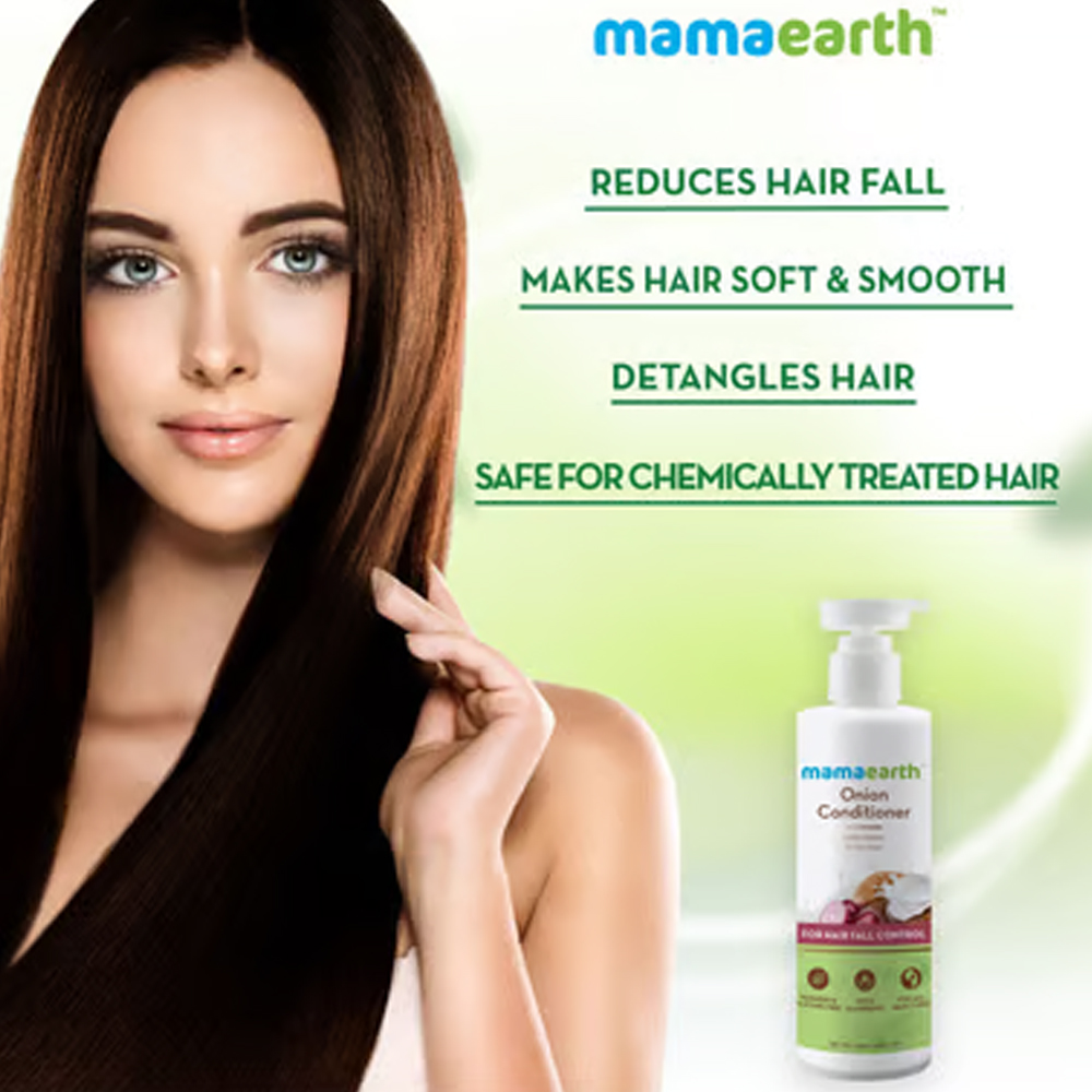 Mamaearth Onion Conditioner, 250ml Reduces Hair Fall with Onion & Coconut