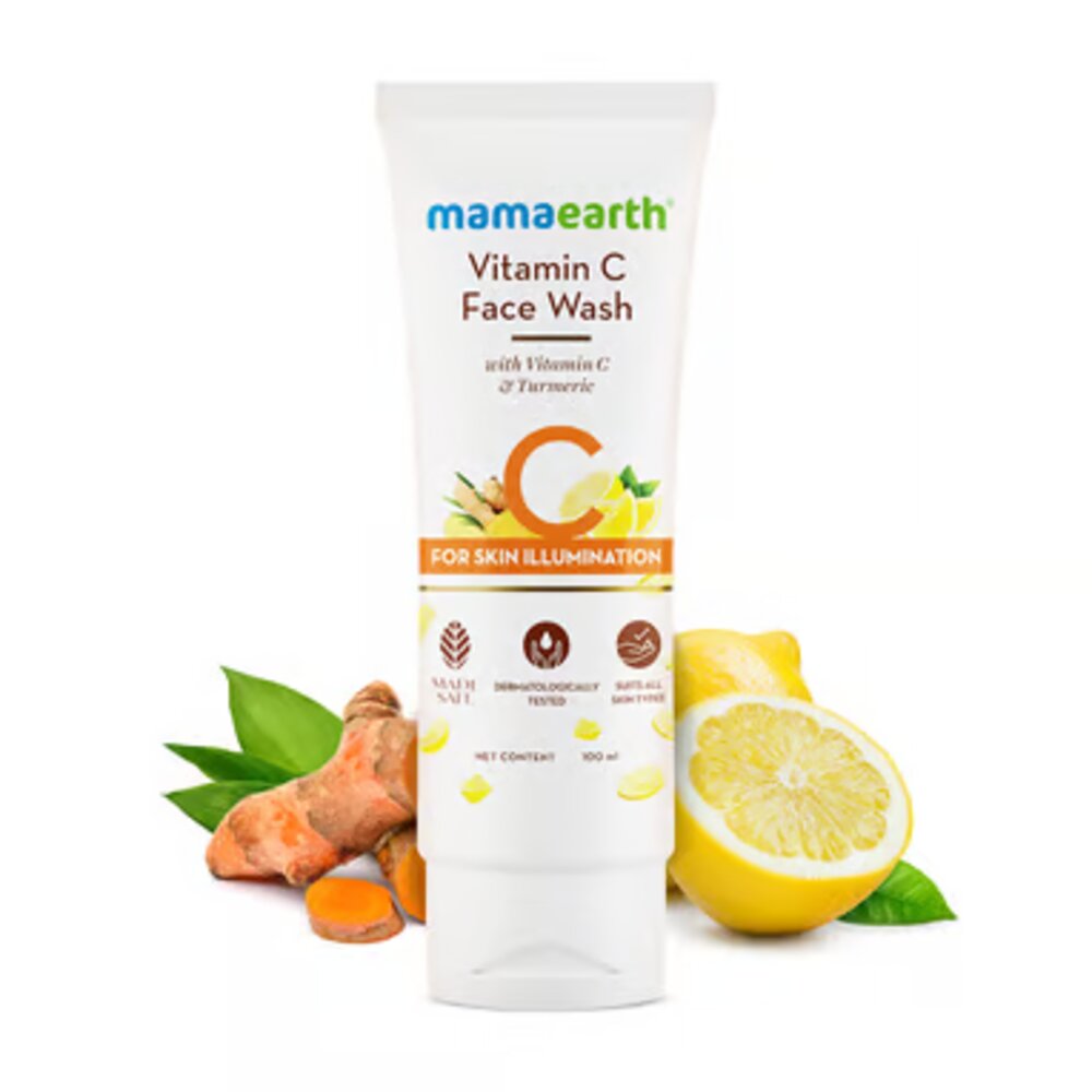 Mamaearth Vitamin C Facewash with Vitamin C & Turmeric For Skin Illumination 50ml (Pack of 3)
