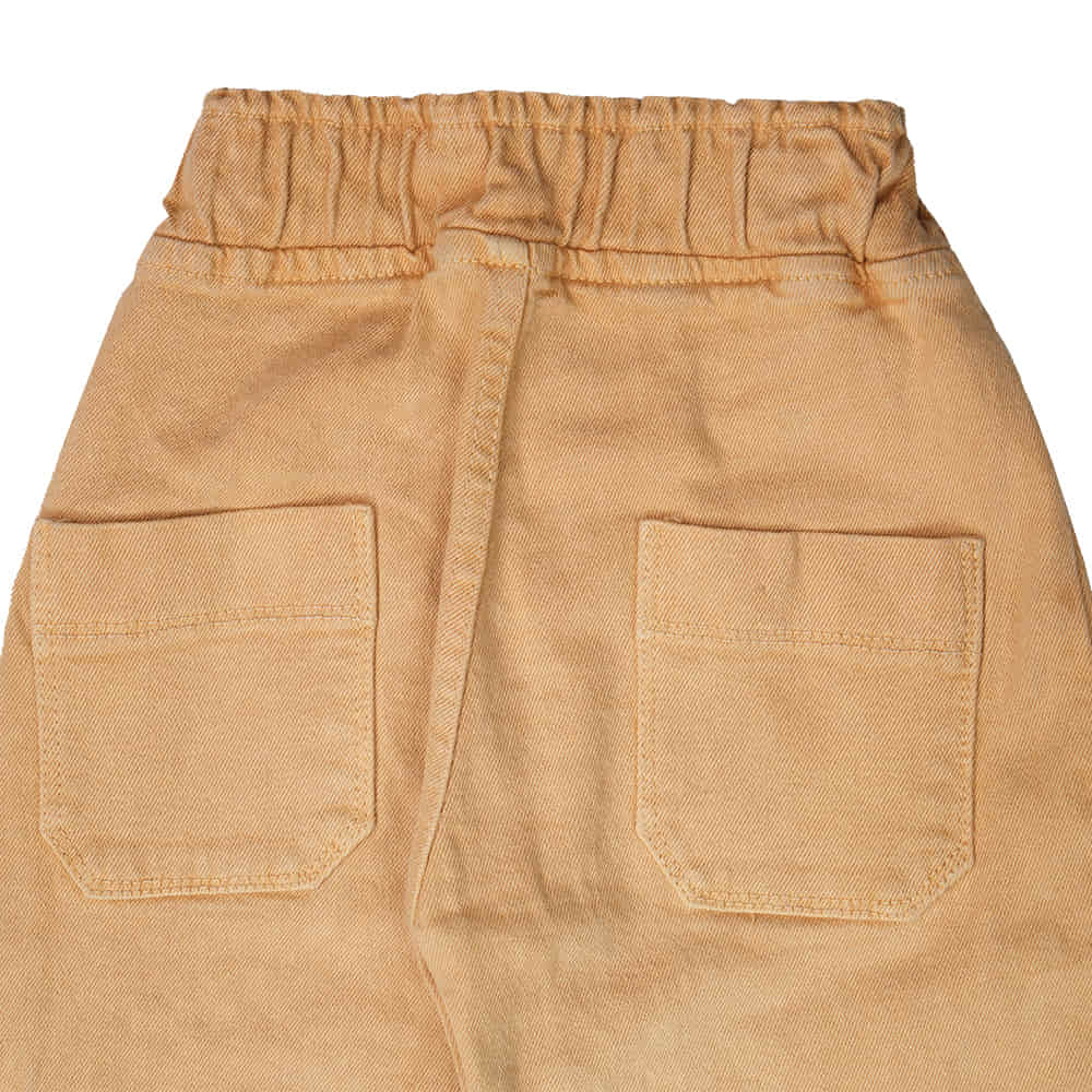 24 Carat Kidswear Girls Wheat Color Denim Jeans