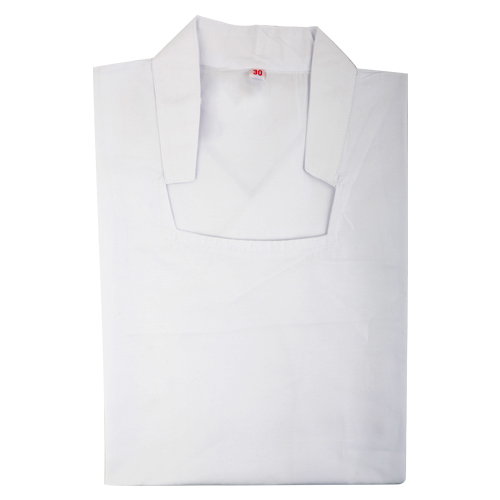 Girls Chinese Collar White School Uniform Chudi Top