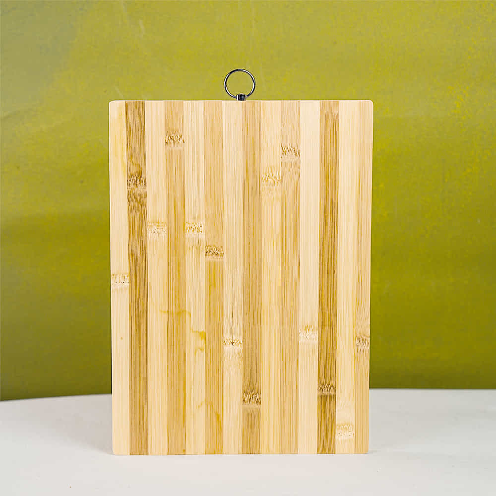 Wooden Chopping Board for Kitchen Multipurpose with Steel Hook 20 x 30cm