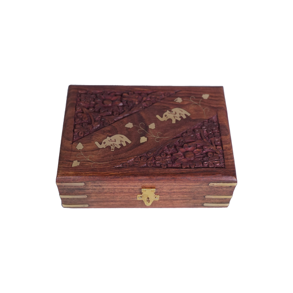 Handmade Wooden Small Jewellery Box for Women Gift Items