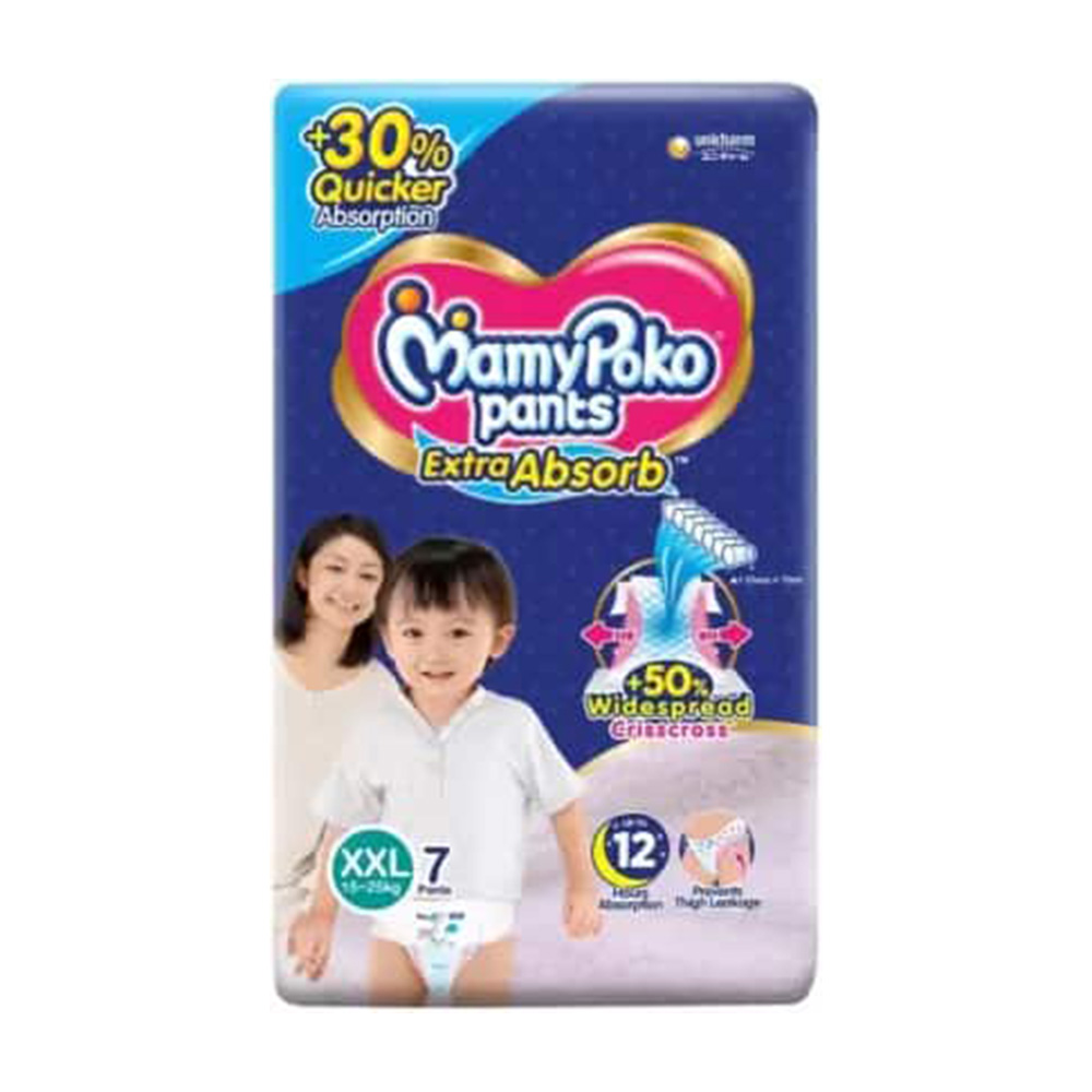 Mamy Poko Extra Absorb XXL 12 - 17 kg, 7 pants